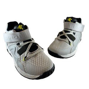 AND1 Little & Big Boys Strap Basketball Sneakers (Size 6) Grey/Green